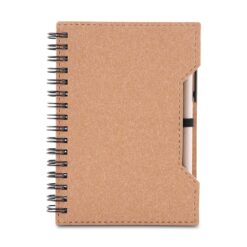 Caderno de Papelão com Caneta